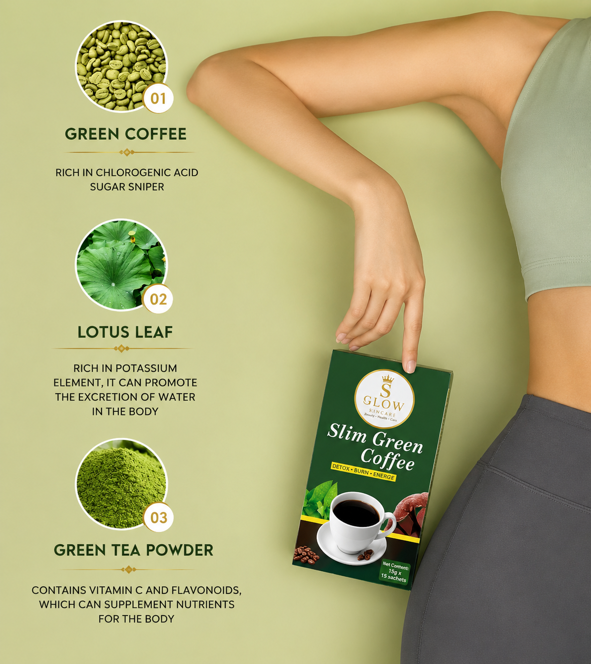 S Glow Slim Grüner Kaffee